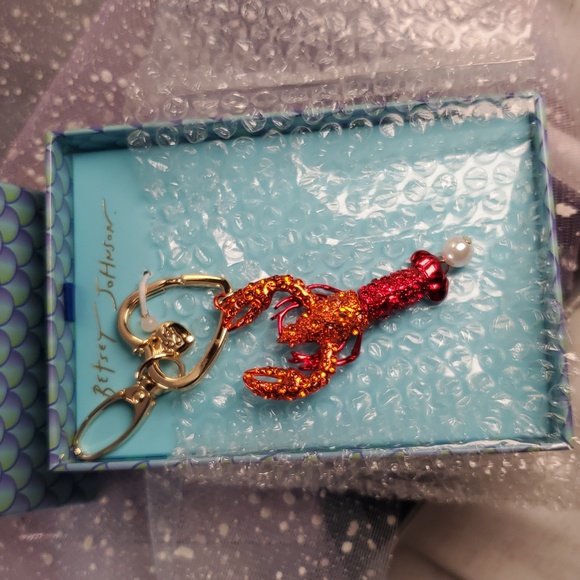 Betsey Johnson Lobster Bag Charm - Picture 8 of 12